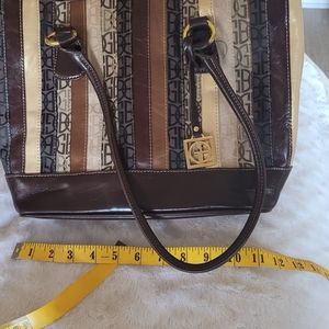 Brown leather bag l